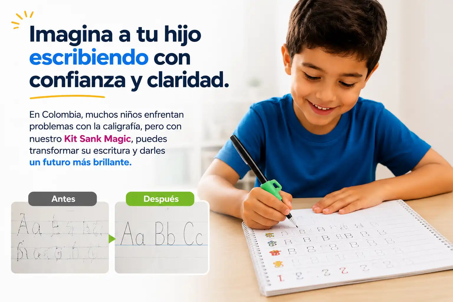 Kit de Caligrafía Mágica — Escribe, Borra y Aprende™